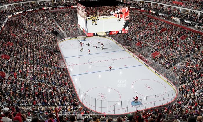 Little Caesars Arena - Section Drink Rail 205 Seat View