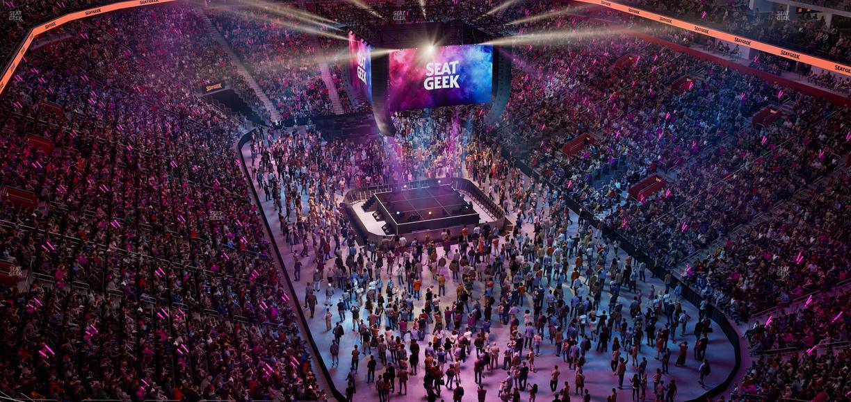 Little Caesars Arena - Section Drink Rail 205 Seat View