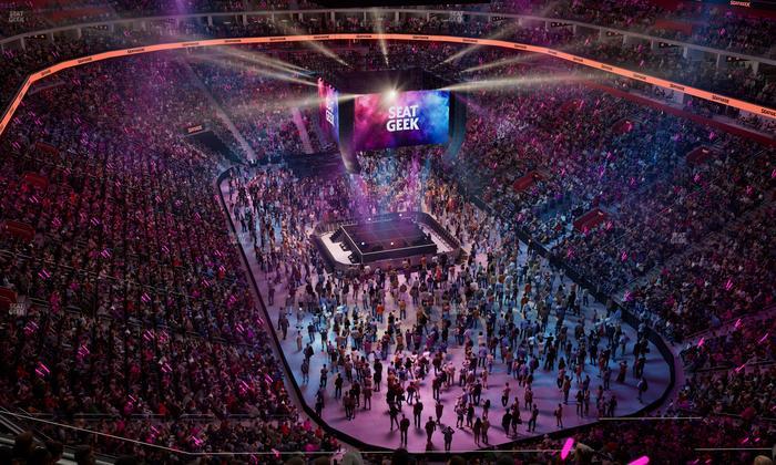 Little Caesars Arena - Section Drink Rail 205 Seat View