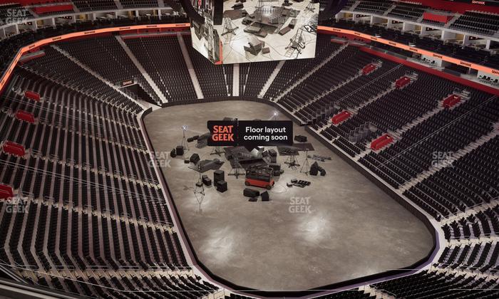 Little Caesars Arena - Section Drink Rail 205 Seat View