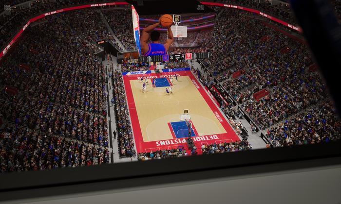 Little Caesars Arena - Section Drink Rail 301 Seat View