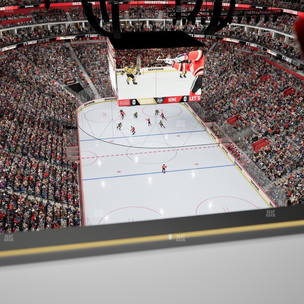 Little Caesars Arena - Section Drink Rail 301 Seat View