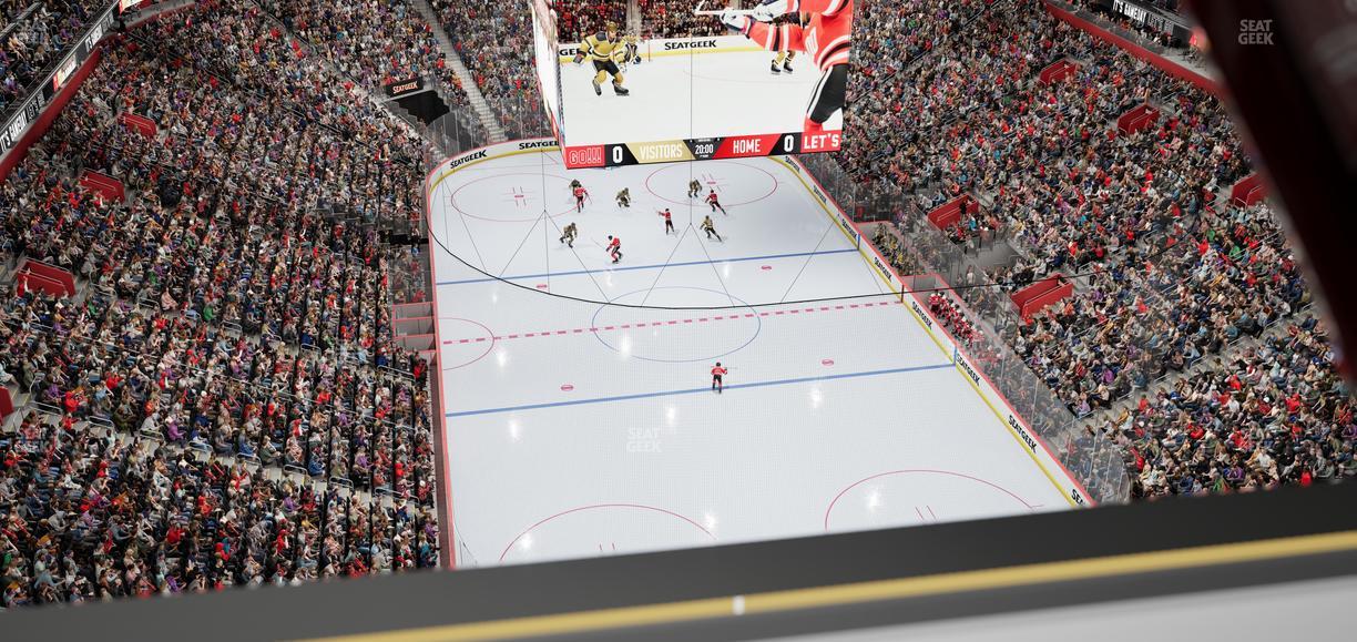 Little Caesars Arena - Section Drink Rail 301 Seat View
