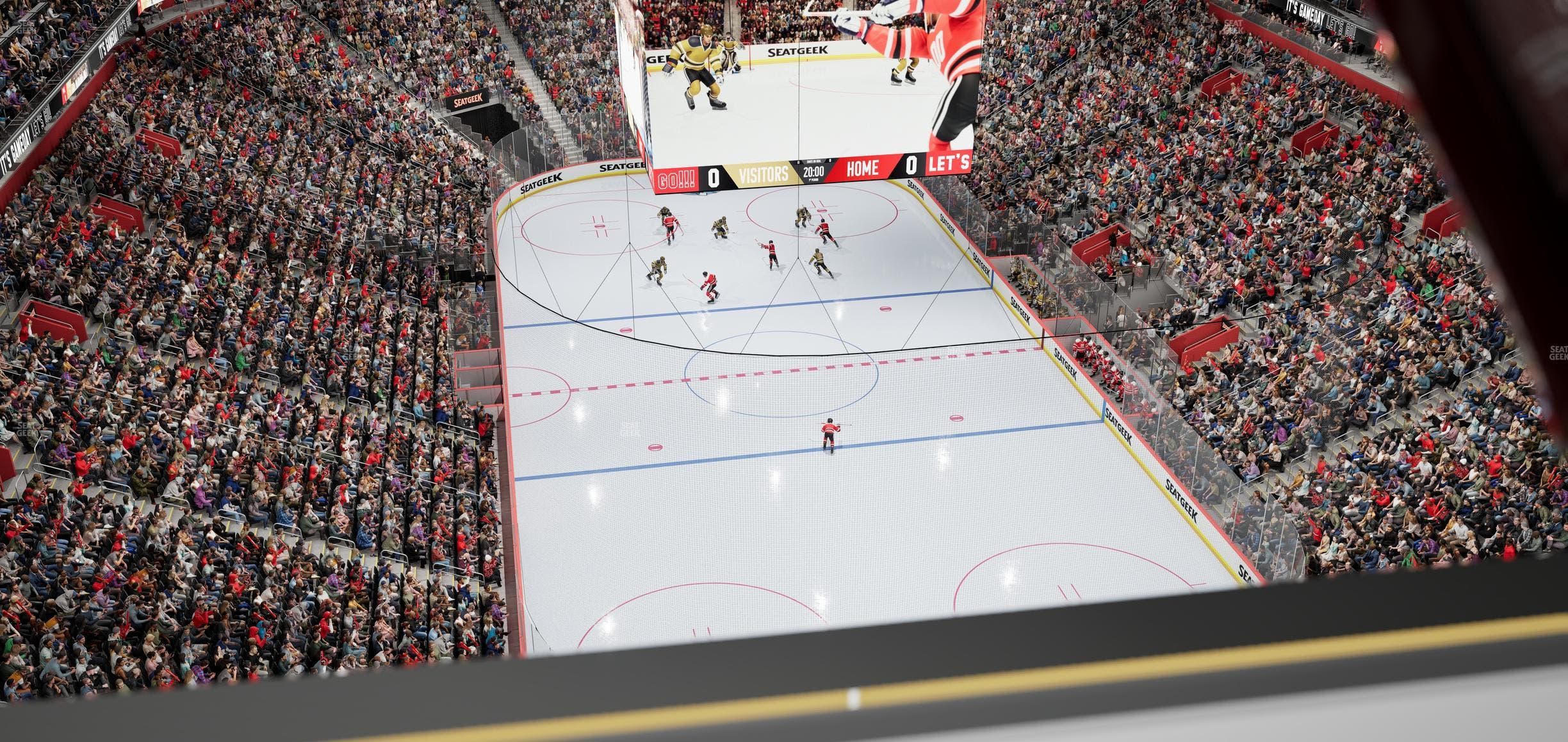 Little Caesars Arena - Section Drink Rail 301 Seat View
