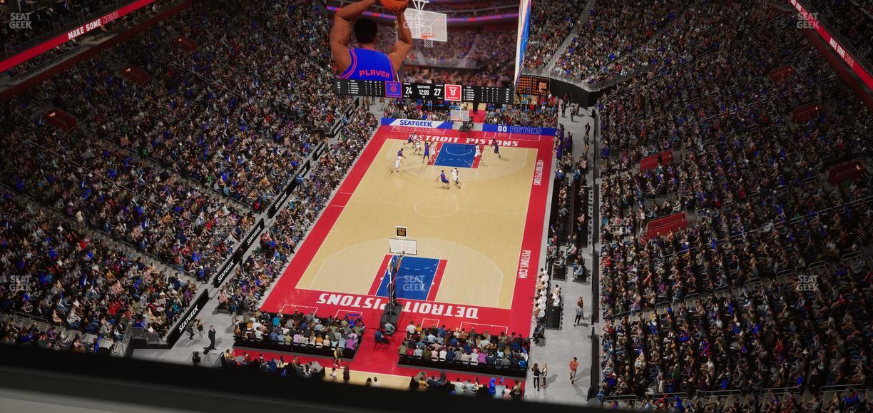 Little Caesars Arena - Section Drink Rail 301 Seat View