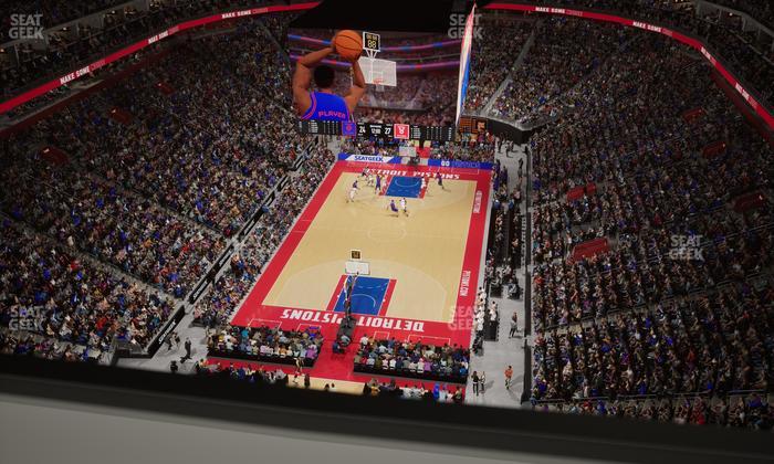 Little Caesars Arena - Section Drink Rail 301 Seat View