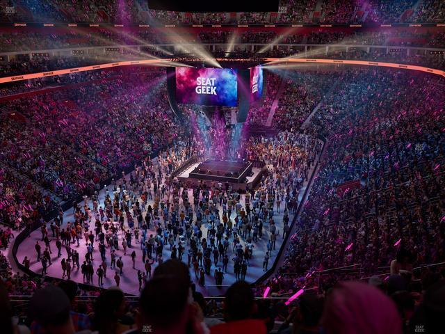 Little Caesars Arena - Section Drink Rail Mezzanine 1 Seat View