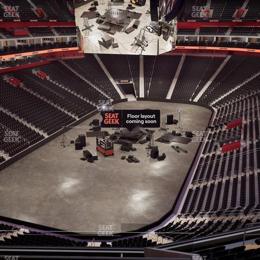 Little Caesars Arena - Section Drink Rail Mezzanine 1 Seat View