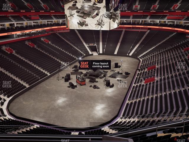 Little Caesars Arena - Section Drink Rail Mezzanine 1 Seat View