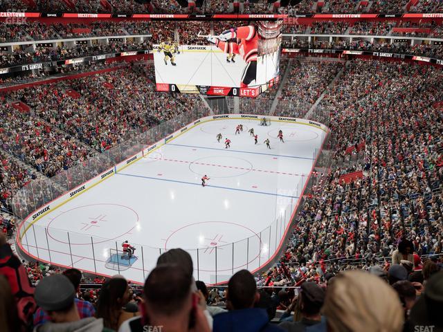 Little Caesars Arena - Section Drink Rail Mezzanine 1 Seat View