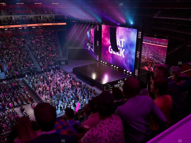 Little Caesars Arena - Section Drink Rail Mezzanine 11 Seat View
