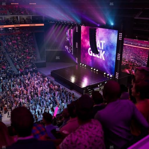 Little Caesars Arena - Section Drink Rail Mezzanine 11 Seat View