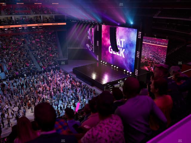 Little Caesars Arena - Section Drink Rail Mezzanine 11 Seat View