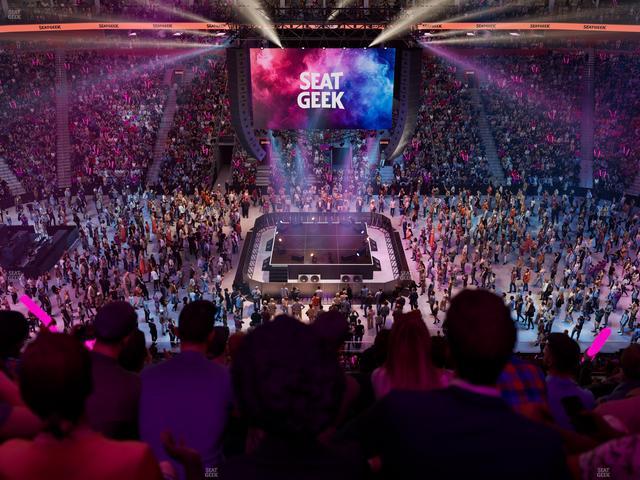 Little Caesars Arena - Section Drink Rail Mezzanine 11 Seat View