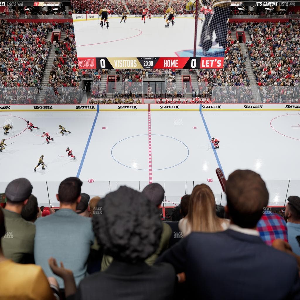 Little Caesars Arena - Section Drink Rail Mezzanine 11 Seat View