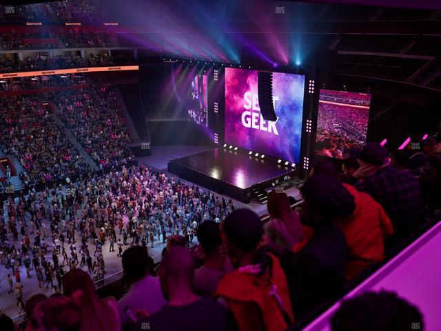 Little Caesars Arena - Section Drink Rail Mezzanine 12 Seat View