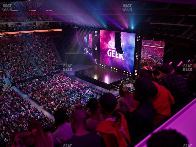Little Caesars Arena - Section Drink Rail Mezzanine 12 Seat View