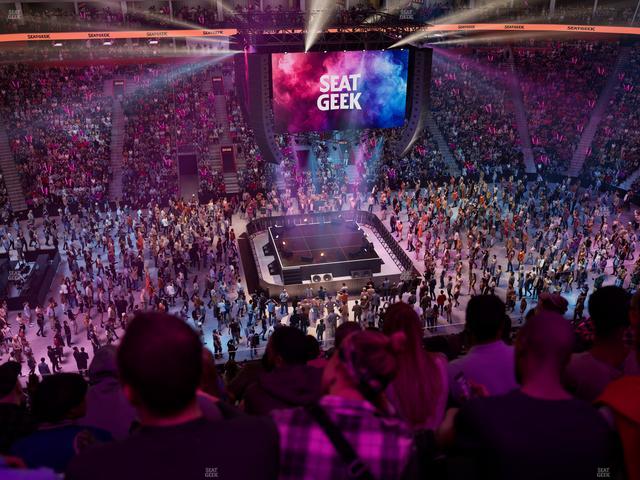 Little Caesars Arena - Section Drink Rail Mezzanine 12 Seat View