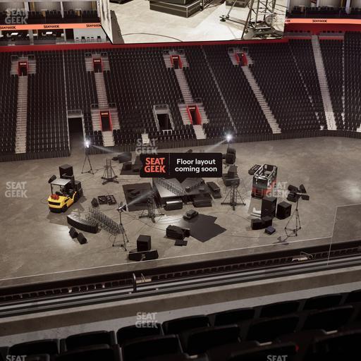 Little Caesars Arena - Section Drink Rail Mezzanine 12 Seat View