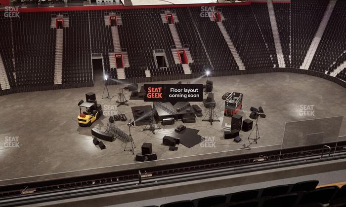 Little Caesars Arena - Section Drink Rail Mezzanine 12 Seat View