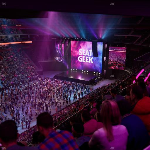 Little Caesars Arena - Section Drink Rail Mezzanine 15 Seat View