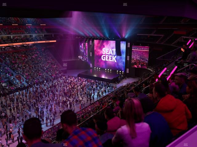 Little Caesars Arena - Section Drink Rail Mezzanine 15 Seat View