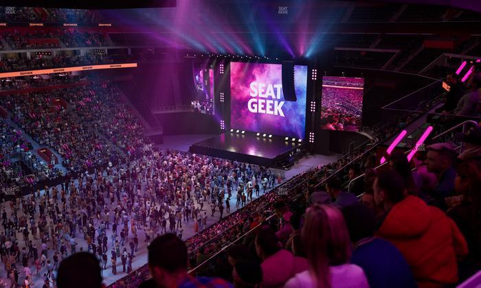 Little Caesars Arena - Section Drink Rail Mezzanine 15 Seat View
