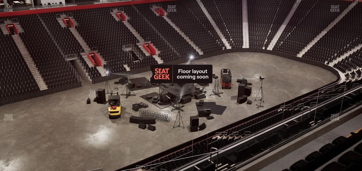 Little Caesars Arena - Section Drink Rail Mezzanine 15 Seat View