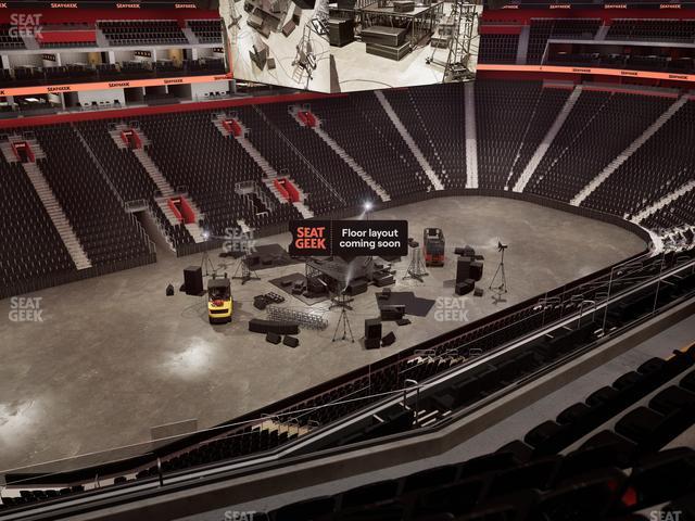 Little Caesars Arena - Section Drink Rail Mezzanine 15 Seat View