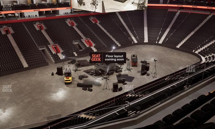 Little Caesars Arena - Section Drink Rail Mezzanine 15 Seat View