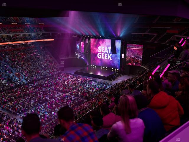 Little Caesars Arena - Section Drink Rail Mezzanine 15 Seat View