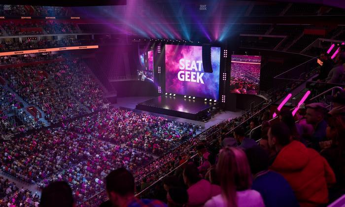 Little Caesars Arena - Section Drink Rail Mezzanine 15 Seat View