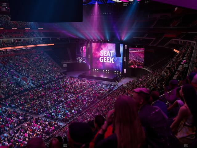 Little Caesars Arena - Section Drink Rail Mezzanine 16 Seat View