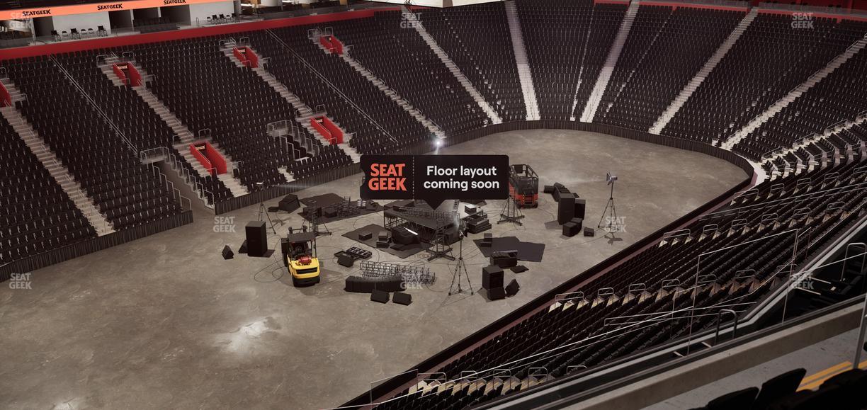Little Caesars Arena - Section Drink Rail Mezzanine 16 Seat View