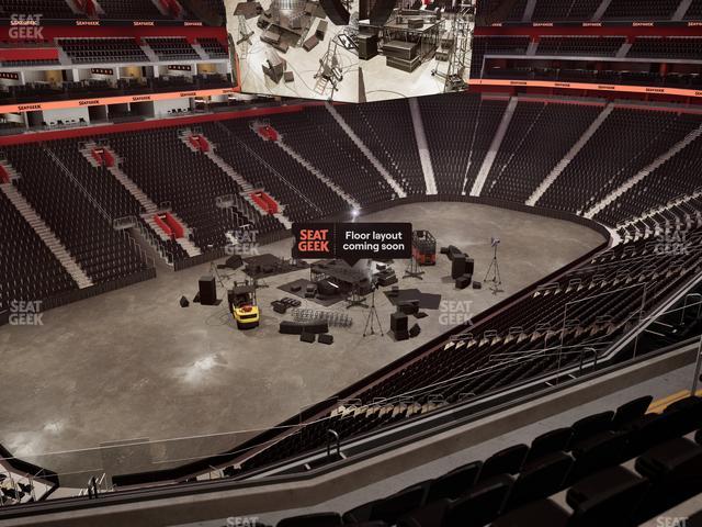 Little Caesars Arena - Section Drink Rail Mezzanine 16 Seat View
