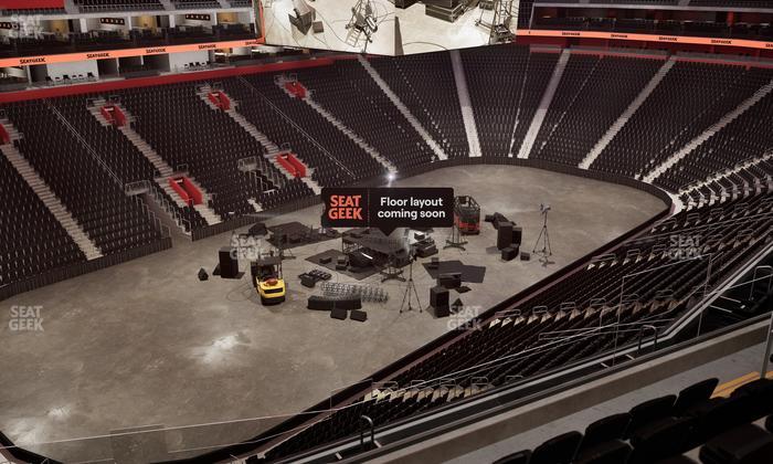 Little Caesars Arena - Section Drink Rail Mezzanine 16 Seat View
