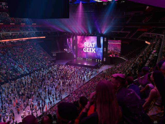 Little Caesars Arena - Section Drink Rail Mezzanine 16 Seat View