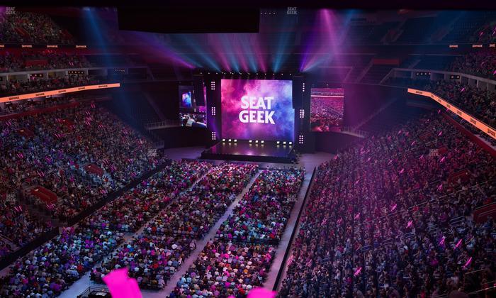 Little Caesars Arena - Section Drink Rail Mezzanine 18 Seat View