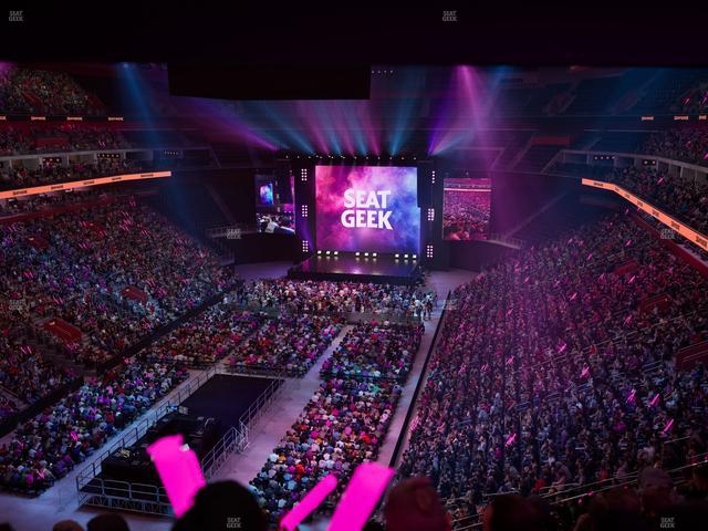 Little Caesars Arena - Section Drink Rail Mezzanine 18 Seat View