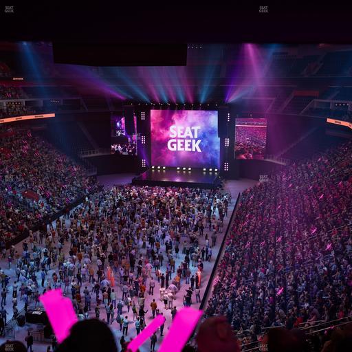 Little Caesars Arena - Section Drink Rail Mezzanine 18 Seat View