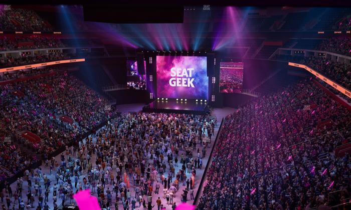 Little Caesars Arena - Section Drink Rail Mezzanine 18 Seat View