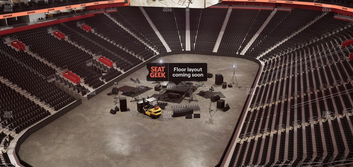 Little Caesars Arena - Section Drink Rail Mezzanine 18 Seat View