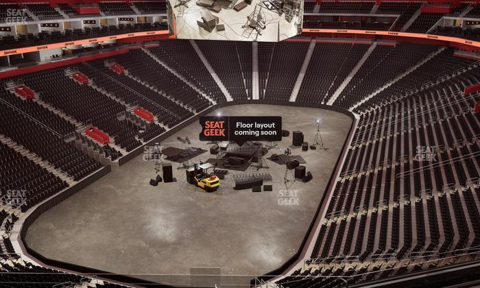 Little Caesars Arena - Section Drink Rail Mezzanine 18 Seat View