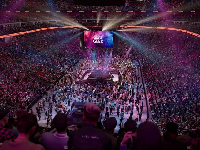 Little Caesars Arena - Section Drink Rail Mezzanine 19 A Seat View