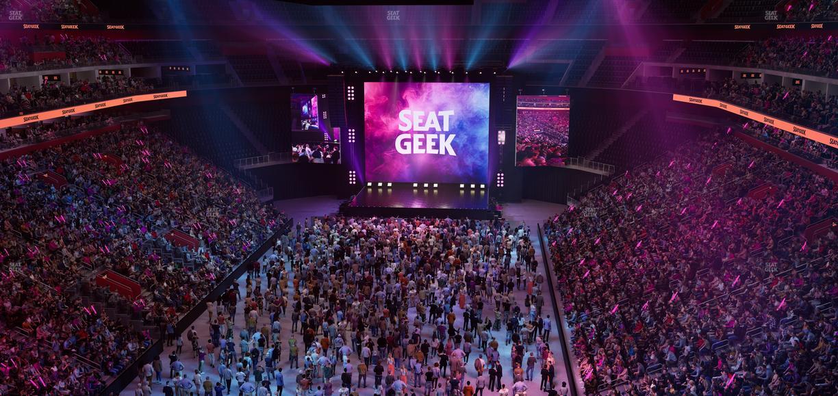 Little Caesars Arena - Section Drink Rail Mezzanine 19 A Seat View