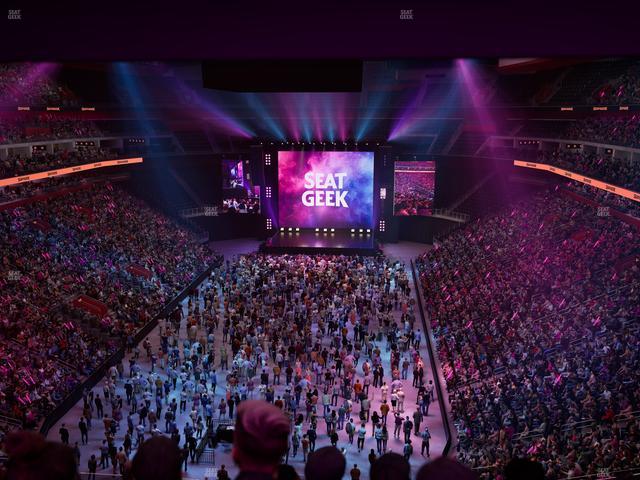 Little Caesars Arena - Section Drink Rail Mezzanine 19 A Seat View