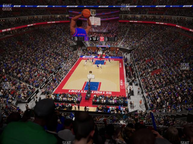 Little Caesars Arena - Section Drink Rail Mezzanine 2 Seat View Little Caesars Arena - Section Drink Rail Mezzanine 2 Seat View