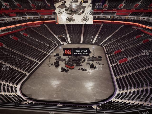 Little Caesars Arena - Section Drink Rail Mezzanine 2 Seat View