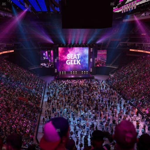 Little Caesars Arena - Section Drink Rail Mezzanine 20 Seat View