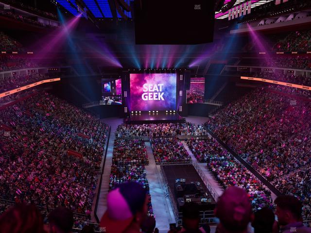 Little Caesars Arena - Section Drink Rail Mezzanine 20 Seat View